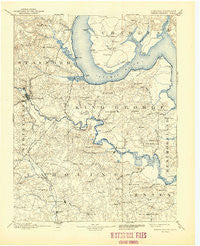 Fredericksburg Virginia Historical topographic map, 1:125000 scale, 30 X 30 Minute, Year 1894