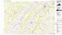 Front Royal Virginia Historical topographic map, 1:100000 scale, 30 X 60 Minute, Year 1986