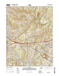 Gainesville Virginia Current topographic map, 1:24000 scale, 7.5 X 7.5 Minute, Year 2016