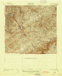 Galax Virginia Historical topographic map, 1:62500 scale, 15 X 15 Minute, Year 1933