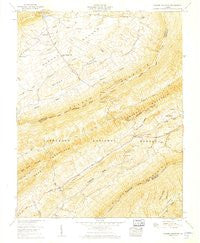 Garden Mountain Virginia Historical topographic map, 1:24000 scale, 7.5 X 7.5 Minute, Year 1958