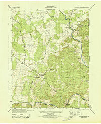Germanna Bridge Virginia Historical topographic map, 1:31680 scale, 7.5 X 7.5 Minute, Year 1944