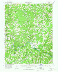 Gladys Virginia Historical topographic map, 1:62500 scale, 15 X 15 Minute, Year 1956