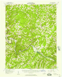 Gladys Virginia Historical topographic map, 1:62500 scale, 15 X 15 Minute, Year 1956
