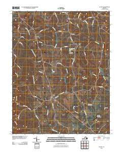 Gladys Virginia Historical topographic map, 1:24000 scale, 7.5 X 7.5 Minute, Year 2010
