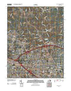 Glen Allen Virginia Historical topographic map, 1:24000 scale, 7.5 X 7.5 Minute, Year 2010
