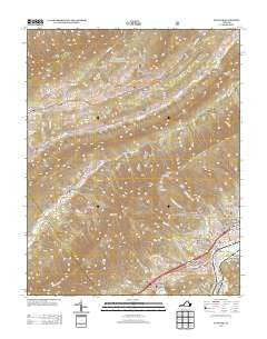 Glenvar Virginia Historical topographic map, 1:24000 scale, 7.5 X 7.5 Minute, Year 2013