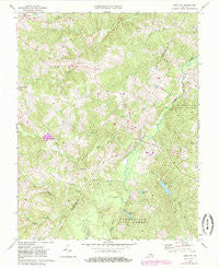 Gold Hill Virginia Historical topographic map, 1:24000 scale, 7.5 X 7.5 Minute, Year 1968