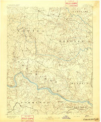 Goochland Virginia Historical topographic map, 1:125000 scale, 30 X 30 Minute, Year 1892