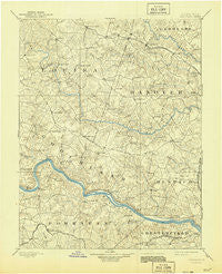 Goochland Virginia Historical topographic map, 1:125000 scale, 30 X 30 Minute, Year 1892