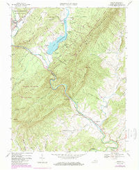 Goshen Virginia Historical topographic map, 1:24000 scale, 7.5 X 7.5 Minute, Year 1967