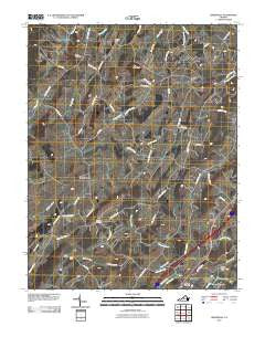Greenville Virginia Historical topographic map, 1:24000 scale, 7.5 X 7.5 Minute, Year 2010