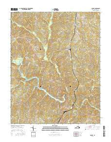 Halifax Virginia Current topographic map, 1:24000 scale, 7.5 X 7.5 Minute, Year 2016