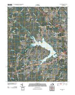 Hallsboro Virginia Historical topographic map, 1:24000 scale, 7.5 X 7.5 Minute, Year 2010