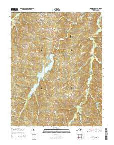 Hampden Sydney Virginia Current topographic map, 1:24000 scale, 7.5 X 7.5 Minute, Year 2016