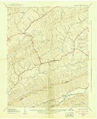 Hansonville Virginia Historical topographic map, 1:24000 scale, 7.5 X 7.5 Minute, Year 1939