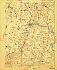 Harpers Ferry Virginia Historical topographic map, 1:125000 scale, 30 X 30 Minute, Year 1893