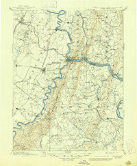 Harpers Ferry Virginia Historical topographic map, 1:125000 scale, 30 X 30 Minute, Year 1893