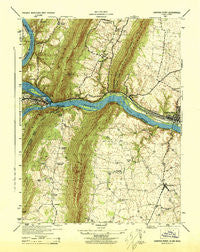Harpers Ferry West Virginia Historical topographic map, 1:31680 scale, 7.5 X 7.5 Minute, Year 1944