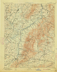 Harrisonburg Virginia Historical topographic map, 1:125000 scale, 30 X 30 Minute, Year 1892