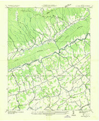 Hayters Gap Virginia Historical topographic map, 1:24000 scale, 7.5 X 7.5 Minute, Year 1935