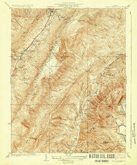 Healing Springs Virginia Historical topographic map, 1:31680 scale, 7.5 X 7.5 Minute, Year 1933