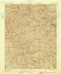 Hurley Virginia Historical topographic map, 1:62500 scale, 15 X 15 Minute, Year 1917