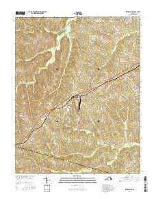 Jetersville Virginia Current topographic map, 1:24000 scale, 7.5 X 7.5 Minute, Year 2016