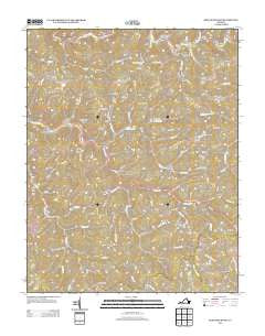 Keen Mountain Virginia Historical topographic map, 1:24000 scale, 7.5 X 7.5 Minute, Year 2013