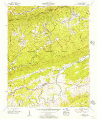 Keokee Virginia Historical topographic map, 1:24000 scale, 7.5 X 7.5 Minute, Year 1955