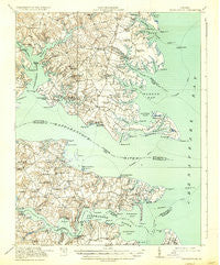 Kilmarnock Virginia Historical topographic map, 1:62500 scale, 15 X 15 Minute, Year 1917
