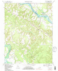 King William Virginia Historical topographic map, 1:24000 scale, 7.5 X 7.5 Minute, Year 1968