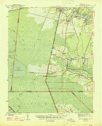 Lake Drummond Virginia Historical topographic map, 1:62500 scale, 15 X 15 Minute, Year 1945