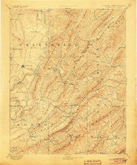 Lewisburg West Virginia Historical topographic map, 1:125000 scale, 30 X 30 Minute, Year 1891