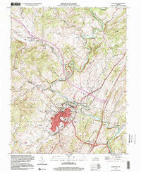 Lexington Virginia Historical topographic map, 1:24000 scale, 7.5 X 7.5 Minute, Year 1999