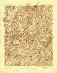 Lexington Virginia Historical topographic map, 1:48000 scale, 15 X 15 Minute, Year 1932