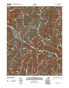 Long Island Virginia Historical topographic map, 1:24000 scale, 7.5 X 7.5 Minute, Year 2010