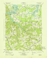 Machodoc Virginia Historical topographic map, 1:31680 scale, 7.5 X 7.5 Minute, Year 1943