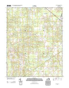Manry Virginia Historical topographic map, 1:24000 scale, 7.5 X 7.5 Minute, Year 2013
