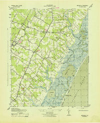 Mappsville Virginia Historical topographic map, 1:31680 scale, 7.5 X 7.5 Minute, Year 1943