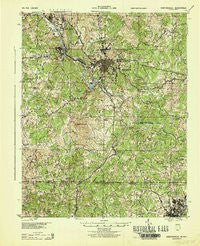 Martinsville Virginia Historical topographic map, 1:62500 scale, 15 X 15 Minute, Year 1944
