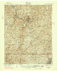Martinsville Virginia Historical topographic map, 1:62500 scale, 15 X 15 Minute, Year 1927