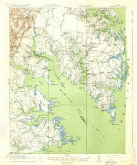 Mathews Virginia Historical topographic map, 1:62500 scale, 15 X 15 Minute, Year 1917