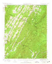 Mc Dowell Virginia Historical topographic map, 1:62500 scale, 15 X 15 Minute, Year 1944