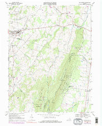 Middleburg Virginia Historical topographic map, 1:24000 scale, 7.5 X 7.5 Minute, Year 1968