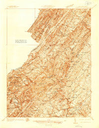 Middletown Virginia Historical topographic map, 1:48000 scale, 15 X 15 Minute, Year 1937