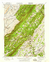 Middletown Virginia Historical topographic map, 1:62500 scale, 15 X 15 Minute, Year 1937