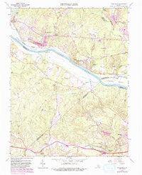 Midlothian Virginia Historical topographic map, 1:24000 scale, 7.5 X 7.5 Minute, Year 1964
