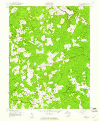 Mine Run Virginia Historical topographic map, 1:24000 scale, 7.5 X 7.5 Minute, Year 1943