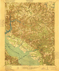 Morattico Virginia Historical topographic map, 1:62500 scale, 15 X 15 Minute, Year 1918